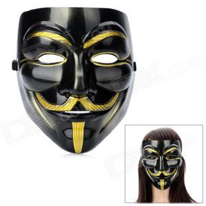 WOMENS V FOR VENDETTA FAWKE ANONYMOUS COSTUME MASK